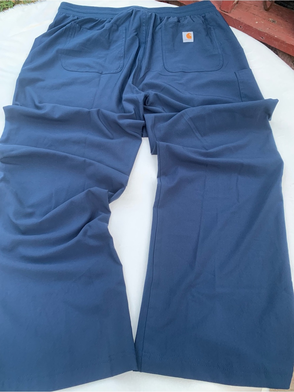 Carhartt Men's Navy Cargo Drawstring Pants - Picture 3 of 11